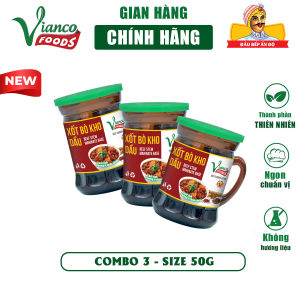 Combo 3 hủ xốt nấu Bò Kho Vianco hủ 50g gia vị nêm sẵn chuẩn vị Gia Vị Việt Ấn Vianco