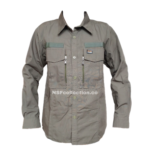 Kemeja Tactical W TAC lengan Panjang Hijau Olive