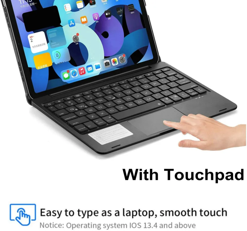 Touchpad Keyboard Case for New iPad Air 2021 or iPad Air