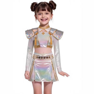 Cross-border Halloween K-POP witch hunter cos suit Mirazoe Rumi gradual change color childrens song suit white gift