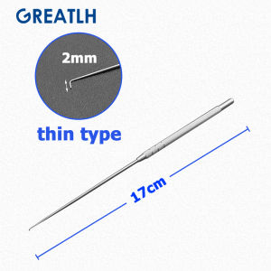 Stainless Steel Ear Use Hook Cerumen Hook/earpick Straight Hospital Instrument Tool