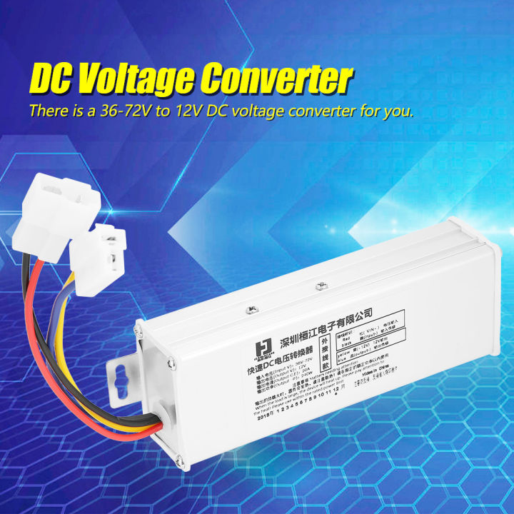 36-72V To 12V 20A 240W DC Converter Adapter Voltage...