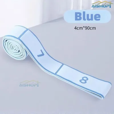 [SG Seller]Multi-Loop Stretching Strap Fitness Resistance Band Pilates & Dance Strap Numbered Stretching Strap for Flexibility Training