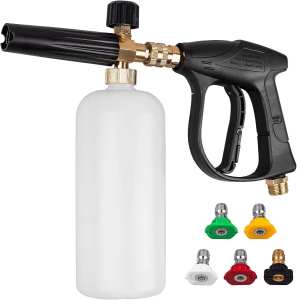 Foam Gun Jet Cleaner M22 – Quick Release Nozzle Set & Coupler Tekanan Tinggi