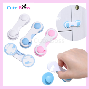 [Ready Stock] Multi-function Child Baby Safety Lock Cupboard Cabinet Door Drawer Security Lock Non Adjustable