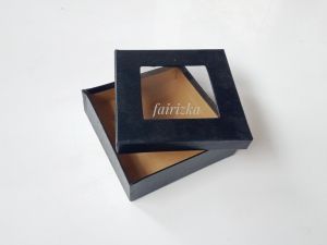 Beli Min 2pcs Box kotak Kado Hampers Hadiah untuk Hijab Perhiasan Kosmetik Bahu Mukena  bahan Karton Hardboard Tebal Lapis Wallpaper