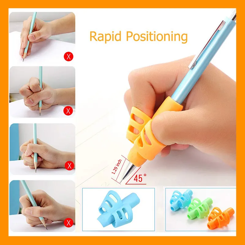 🔥chageey👍 Pencil Holder Pen Writing Aid Grip Posture Correction