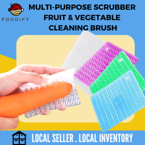 Multifunction Fruit Vegetable Brush Easy Cleaner Carrot Potato Brushes Kitchen Scrubber Tools Home Gadgets Berus Gosok Dapur 多功能洗蔬果刷子