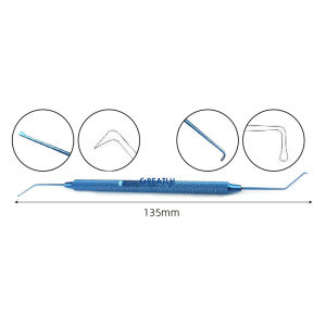2PCS/5PCS/10PCS Ophthalmic Instruments Corneal Flap Device Double-ended Minute-second Separator Microsurgical Tools and Instruments