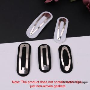 ActiveEscape 100PCS Oval Non-woven Tear Drop snap clips spacers Rectangle Felt pads Patches appliques for Rectangle hairpins accessories