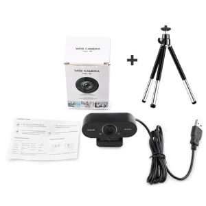 W16 Web cam Built-in Microphone USB sambung komputer Webcam Laptop Desktop Full HD Camera Live Video