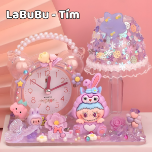 Đồng Hồ Trang Trí DIY Kuromi / Cinnamoroll Dễ Thương - Mô Hình Tự Lắp Ghép Decor Bàn Học Phòng Ngủ