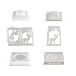 ซิลิโคนที่ทนทานแลนเทอร์นบีมพร้อมดีไซน์เกล็ดหิมะแบบถอดออกได้สำหรับสร้างสรรค์วันหยุดโดยเฉพาะ