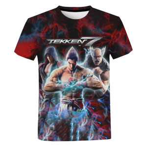 T-shirt 3D Print Hot Japanese Game Tekken 7 Summer TShirts Fashion Kids Casual Boys Girls Neutral Round Neck Tees Tops Clothes