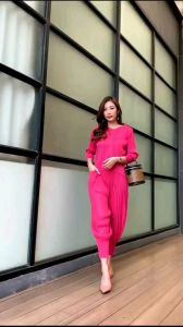 ส่งเร็ว! Jinna Plzzz Setงานเซตพลีท สวย ดูแพงแบบงาน Brand 🎉 มาแล้วคร่า ชุดเซตงานพลีท   AA Premium 😘ทรงเสื้อแขนยาว