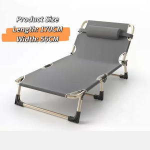 Folding Bed Protable Bed Single Bed With Foam Outdoor Adjustable Foldingbed Office Nap Bed Multifunctional Recliner Lazy Chair With Backrest Folding Chair Bed na mura Easy To Carry