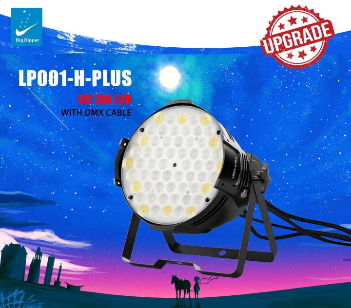 Big Dipper LP001-H PLUS Stage Lights LED 60 3W RBGW Par Lights With DMX ...