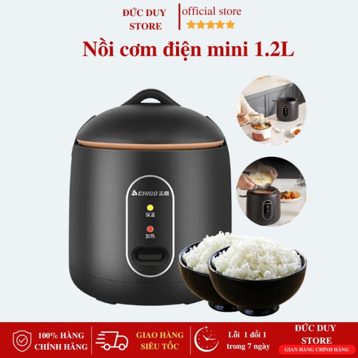 Nồi Cơm Điện Mini Đa Năng Chigo Dung Tích 1.2L Nhỏ Gọn Phù Hợp Cho 1 ...