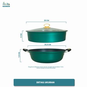 Sinda Panci Pengukus / Panci Steamer 2 Tingkat / Panci 2in1