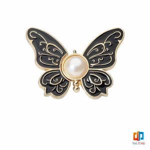 T.Z. ตะขอปรับเอวกางเกงทรงผีเสื้อประดับมุขเทียม ช่วยให้กางเกงกระชับ แบบหมุดดึงปลอดล๊อค DIY Fashion Pins