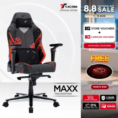 TTRacing Maxx Itachi Edition Gaming Chair | Naruto Akatsuki Collection