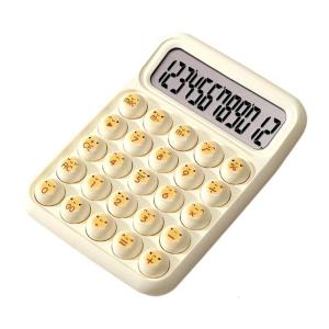 Cute Desk Calculator 12 Digit Large Button Display Comfortable Button Handheld Calculator Small Pocket Calculator