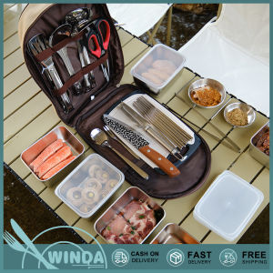 Winda Outdoor tableware portable set picnic knives kitchenware picnic supplies