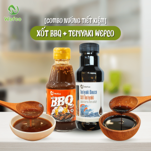 Combo Xốt BBQ Xốt Teriyaki Wefco Xốt Chấm Ướp Nướng 200ml 298ml