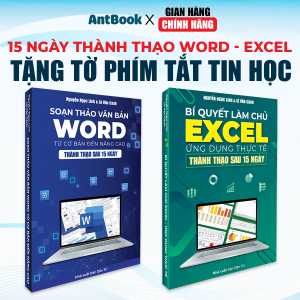 Sách Word - Excel Bộ 2 Cuốn Tin Học Văn Phòng Từ Cơ Bản Đến Nâng Cao In Màu - Có Tặng Kèm Video Hướng Dẫn + File Thực Hành
