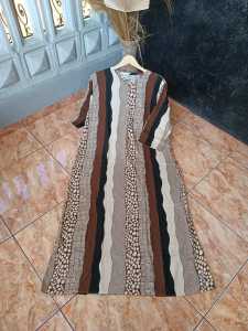 Daster Gamis Rayon Kekinian Lengan Tangan 3/4 Panjang Semata Kaki Busui Friendly Jumbo LD 120 Murah