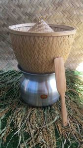 ชุดนึ่งข้าว ชุดนึ่งข้าวเหนียว ชุดใหญ่ หม้อนึ่ง+หวด+ฝาหวด+ไม้พาย นึ่งข้าวได้ครั้งละประมาณ 1-4 กิโลกรัม