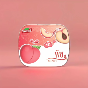 คริสต์มามาส ลูกอม ลูกอมมินต์ (14กรัม)Christmas Mint Candy น้ำตาล0% กลิ่นผล ไม้  พีช เสาวรส สับปะรด