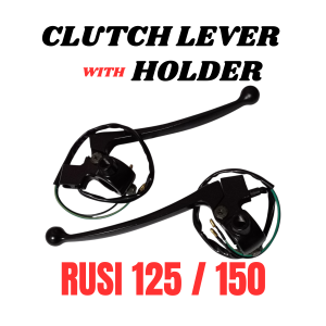 BRAKE LEVER / CLUTCH LEVER WITH HOLDER RUSI 125 / 150 LEFT AND RIGHT HAND LEVER MIRROR BRACKET
