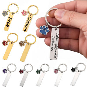 Drive Safe I Love You Keychain Personalized Paw Key Ring Christmas Festival Gift for Lovers Family