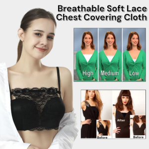 One-Piece Lace Chest Covering Cloth Cleavage Cover Up Mock Camisole Chest Protection Anti-Exposed Tube Top Cloth