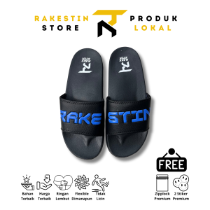 Rakestin - Sandal Slop Slide Pria Wanita Casual Kekinian Sandal Slip On Selop Original