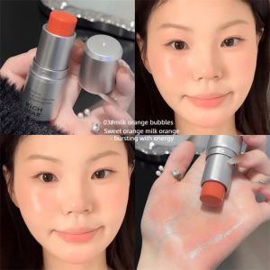VERMILL Dewy Finish Highlighter Stick Fine Shimmer 3-in-1 Blush Stick Long-Lasting Contour Stick