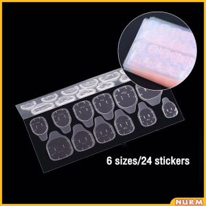 Nurm Perfect Partner for False Nails-Nail Glue Jelly Gel Sticker for Fake Nails 24pcs/set