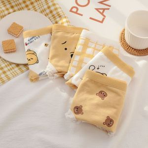 Quần lót nữ gấu vàng cotton viền ren cute xinh thoáng mát siêu hot mẫu mới loại 1