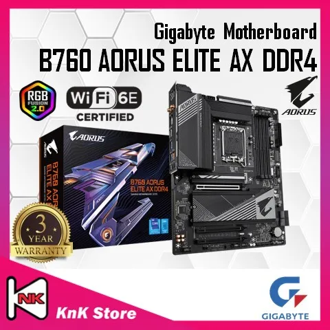 GIGABYTE B760 AORUS ELITE AX DDR4 LGA1700 Motherboard