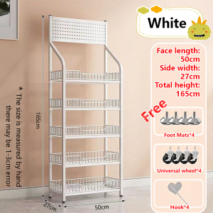 5-storey food display shelves large bookshelves suitable for supermarket kitchens and retail stores