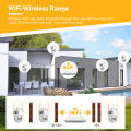 Rolte 8MP PAKTE CCTV 8 Saluran WiFi NVR 2 Kamera WiFi Ptz Lensa Ganda Warna Night Vision Aplikasi Icsee. 