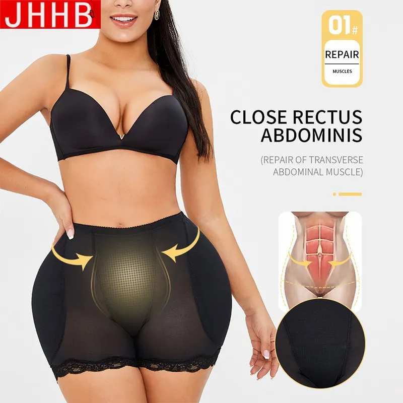 Sexy Lingerie Underwears Hip Pads Shapewear Thigh Slimmer Panties Firm  Control Seamless Padded Fake Ass 6XL Plus Size Women
