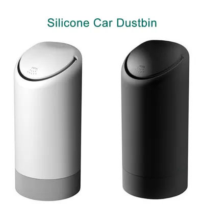 Car Garbage Trash Stylish Silicone Dustbin Car 1 touch Storage Dust Holder