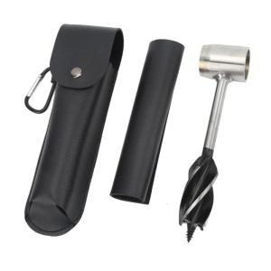 Bushcrafts Hand Auger Wrench Portable Outdoor Survival Spirals Drill Drill Cores Punches for Camping and Wilderness