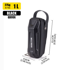 WILD MAN Skuter Listrik กระเป๋าถือ EVA แบบแข็งด้านหน้าถอดออกได้อย่างรวดเร็วกระเป๋าเก็บของออกแบบกันน้ำ