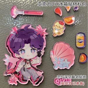 Love and Deepspace Acrylic DIY Fridge Magnet Material Pack Sylus Zayne Caleb Rafayel Xavier Handmade Anime Game Character Refrigerator Sticker Craft Kit