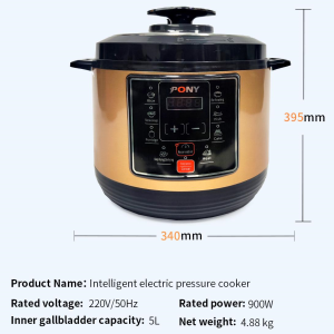 智能电压力锅5L Large Capacity Electric Pressure Cooker Detachable Multifunctional Electric Cooker Intelligent Electric Presure Cooker Energy Efficient 900W 多功能电压力锅