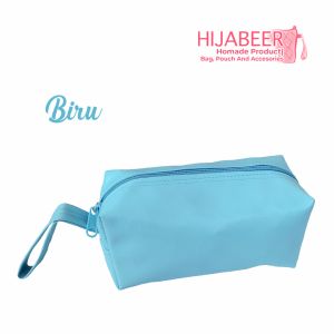 Dompet Taho Spon Doff Resleting Standart Dompet Kosmetik Pouch Skincare Waterproff Dompet Simpel Multifungsi by Hijabeer