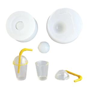Realistic Bubble Teas Cup Silicone Mold DIY Crafting Tool Miniature Cup Mold For Miniature Accessories Making